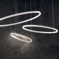 Ideal Lux - LED Luster na lanku ORACLE SLIM LED/29W/230V 3000K pr. 50 cm biela
