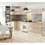 Kuchynská skrinka OLIVIA S60 3SZ - biela/cappuccino lesk