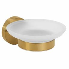 Sapho XR803GB X-Round Gold mydlovnička, mliečne sklo/zlatá