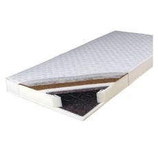 KONDELA Kokos Medium obojstranný pružinový matrac 80x195 cm pružiny / plsť / PUR / latex-kokos doska / látka