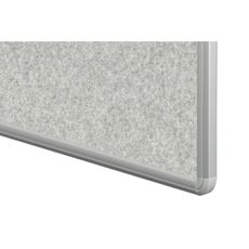 Textilná nástenka ekoTAB v hliníkovom ráme, 1200 x 900 mm, sivá