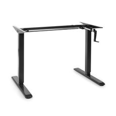 OneConcept Multidesk, výškovo nastaviteľný písací stôl, manuálny, 73-123 cm, čierny