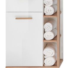 Xora SPODNÁ SKRINKA, biela, farba duba, 50,5/89,5/33 cm