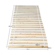 KONDELA Pluma lamelový rošt 90x200 cm smrek