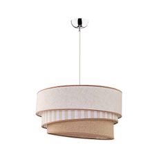 Duolla - Luster na lanku TRIO 1xE27/40W/230V pr. 45 cm béžová/hnedá