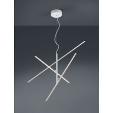 Trio - LED Stmievateľný luster na lanku TIRIAC 3xLED/8,5W/230V biela