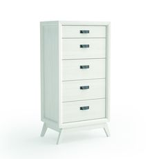 Estila Luxusná elegantná komoda Rodas z masívneho dreva s piatimi zásuvkami 127cm