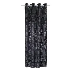 Čierny záves 135x245 cm Waves – Sehlbach