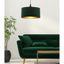 Závesné svietidlo v petrolejovej farbe s textilným tienidlom ø 30 cm Maloto – Candellux Lighting
