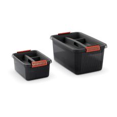 Sivý plastový rozdeľovač do úložného boxu 54,5x36x8,5 cm K Latch Box – KIS