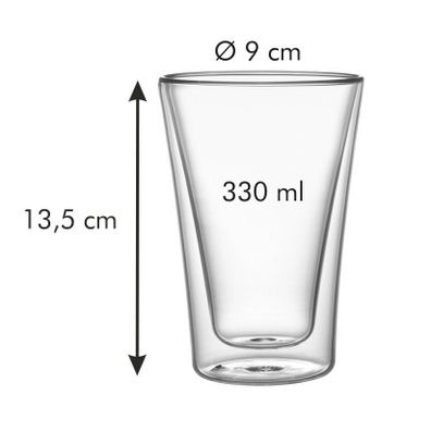 Tescoma dvojstenné poháre myDRINK, 330 ml, 2 ks, L