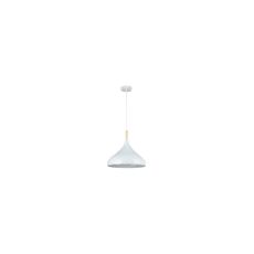 Luster na lanku MIKO 1xE27/60W/230V pr. 32 cm biela