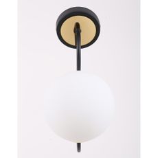 Čierno-biele nástenné svietidlo ø 15 cm Oslo – Squid Lighting