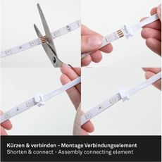 Brilo - LED RGBW Stmievateľný pásik 6,5m LED/22W/230V + DO