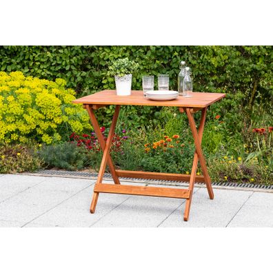 Gardenson SKLADACÍ ZÁHRADNÝ STÔL, drevo, 90/72/60 cm