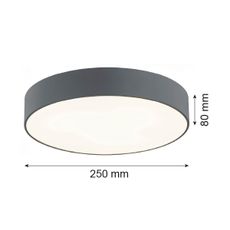 Argon 3080 - Stropné svietidlo DARLING 2xE27/15W/230V pr. 25 cm šedá