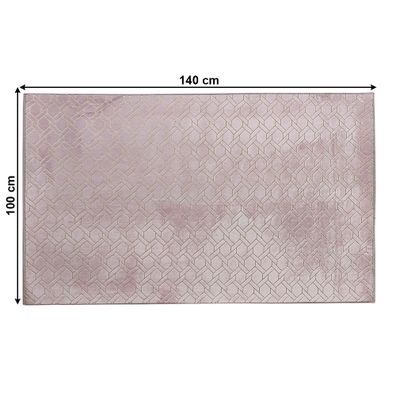 KONDELA Moronis Typ 2 koberec 100x140 cm ružová