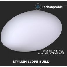 LED RGB Stmievateľná vonkajšia lampa LED/1W/5V 28cm IP67 1000 mAh+ DO