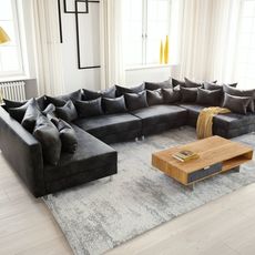 Pohovka v tvare U Clovis modular XL antracitová