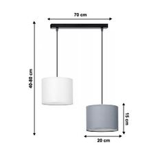 Luster na lanku TUZ 2xE27/60W/230V