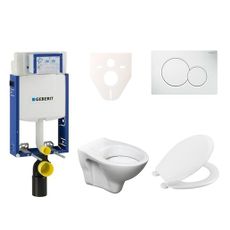 Cenovo zvýhodnený závesný WC set Geberit na zamurovanie + WC S-Line S-line Pro 110.302.00.5NR1