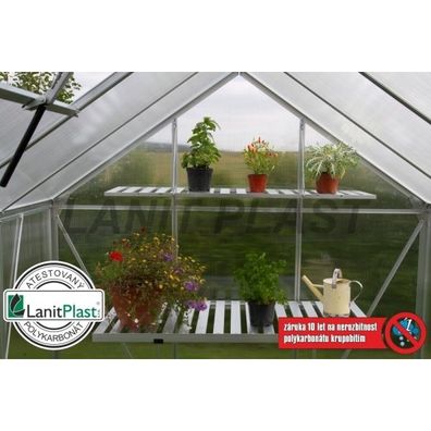 Skleník VITAVIA VENUS 5000 PC 4 mm strieborný