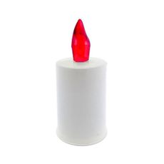 LED Sviečka LED/2xAA teplá biela 10,8 cm biela/červená