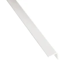 Profil uholníkový samolepiaci PVC biely matný 19.5x19.5x1000