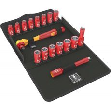 Wera 004970 Izolovaná račňová súprava Zyklop 8100 SB VDE 1, upínacia časť 3/8" (17 dielov)