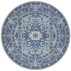 Nouristan Kruhový koberec Mirkan 104438 Skyblue - 160x160 (priemer) kruh cm