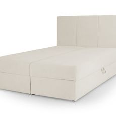 Wilsondo Čalúnená manželská boxspring posteľ Aluria - smotanová Rozmer: 140x200