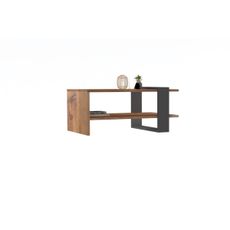 Konferenčný stolík OVA 35x80 cm hnedá/antracit