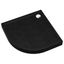 Vanička polokrúhla Black Stone 80x80x12 R55 Espera Plus AQM4633CST