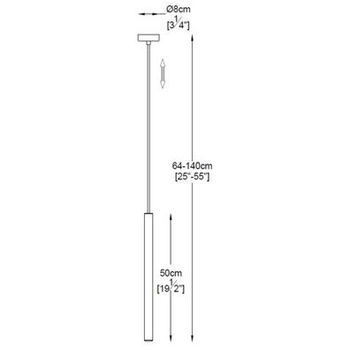 Zuma Line P0461-01A-F4F4 - LED Luster na lanku LOYA LED/5W/230V