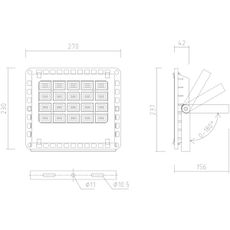 APLED - LED Vonkajší reflektor PRO LED/50W/230V IP66 5000lm 6000K