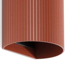 FARO 40545 - Nástenné svietidlo SOLE 2xGU10/8W/230V tehlová vrúbkovaná guľatý