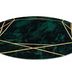 Dywany Łuszczów Kusový koberec Emerald 1022 green and gold kruh - 200x200 (priemer) kruh cm