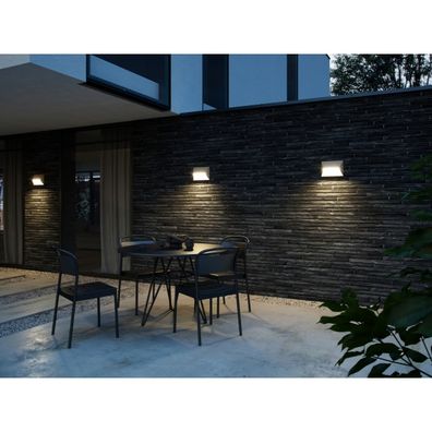 Nordlux - Vonkajšie nástenné svietidlo PONTIO 2xGU10/25W/230V IP54