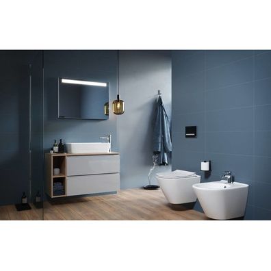 Cersanit K701-104 - Závesné WC CITY OVAL s prkénkem, keramika/biela