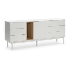 Krémovobiela komoda 180x76x40 cm Corvo – Teulat