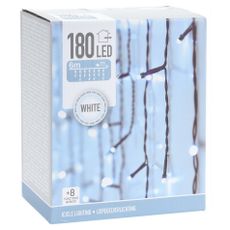 Svetelná vianočná reťaz Icicle biela, 180 LED