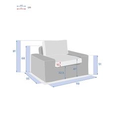 DEOKORK Ratanové kreslo MALAGA