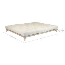 Dvojlôžková posteľ z borovicového dreva s roštom 140x200 cm Senza – Karup Design