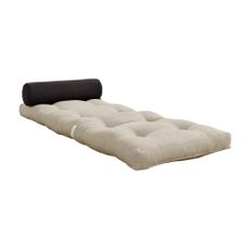 Variabilný skladací matrac Karup Design Wrap Linen/Dark Grey, 70 x 200 cm