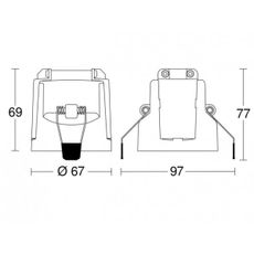 Steinel 087845 - Senzor pohybu podhľadový PD-24 ECO COM1 360° čierna