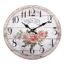 Nástenné hodiny Paris roses, pr. 34 cm, drevo