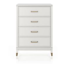 Biela komoda CosmoLiving by Cosmopolitan Westerleigh, 75 x 106 cm