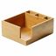 Kesper 70852 Kuchynský organizér bambus, 5 priehradok, 18 x 9 x 18 cm