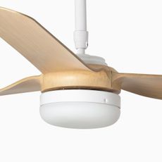 FARO 33816-20 - LED Stropný ventilátor PUNT LED/18W/230V Wi-Fi béžová/biela + DO