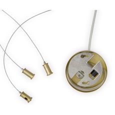 Ideal Lux - LED Luster na lanku PERLAGE 11xG9/3W/230V pr. 73 cm zlatá/dymová